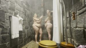 [JessieMinxxx.Com] Two Bbws Voyeur Shower - 1080p